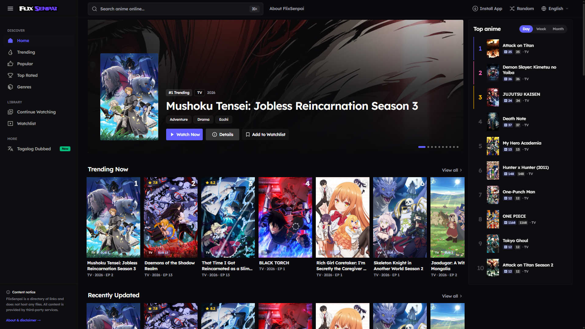 Anime Streaming Platform preview 1
