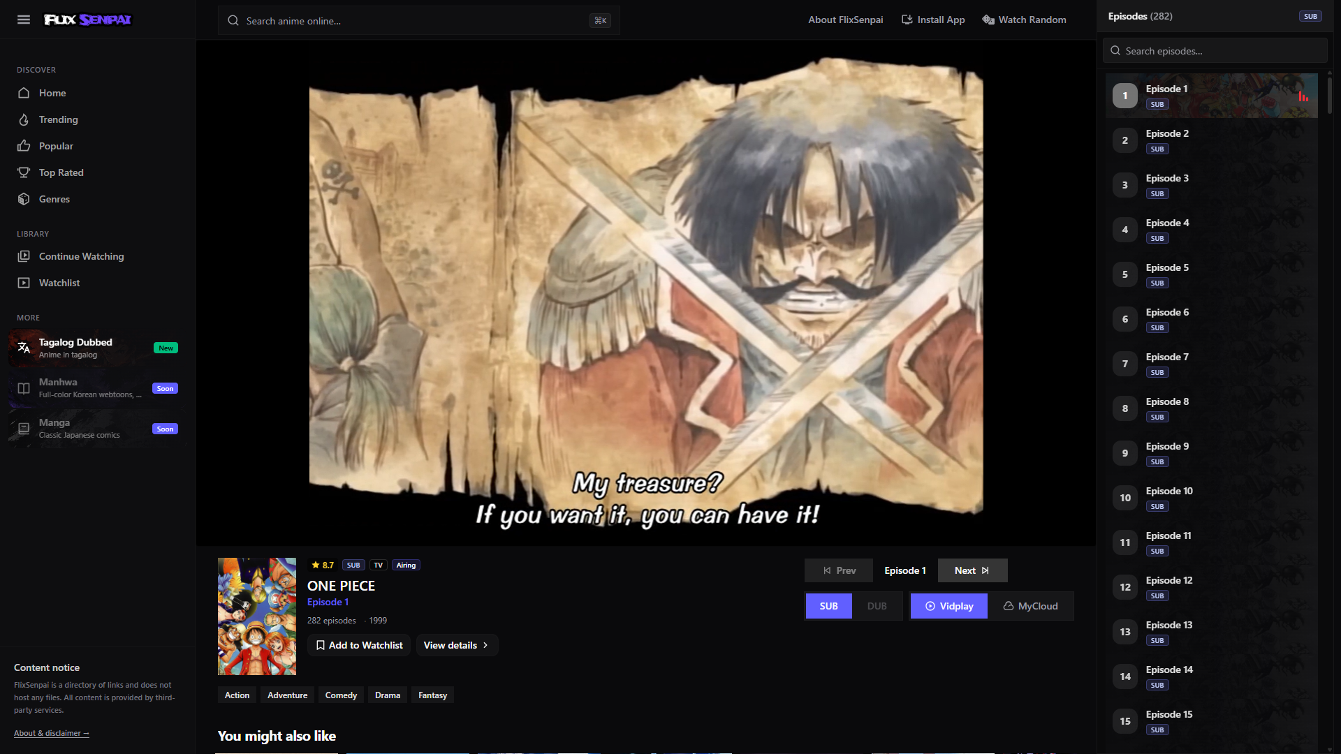Anime Streaming Platform preview 2