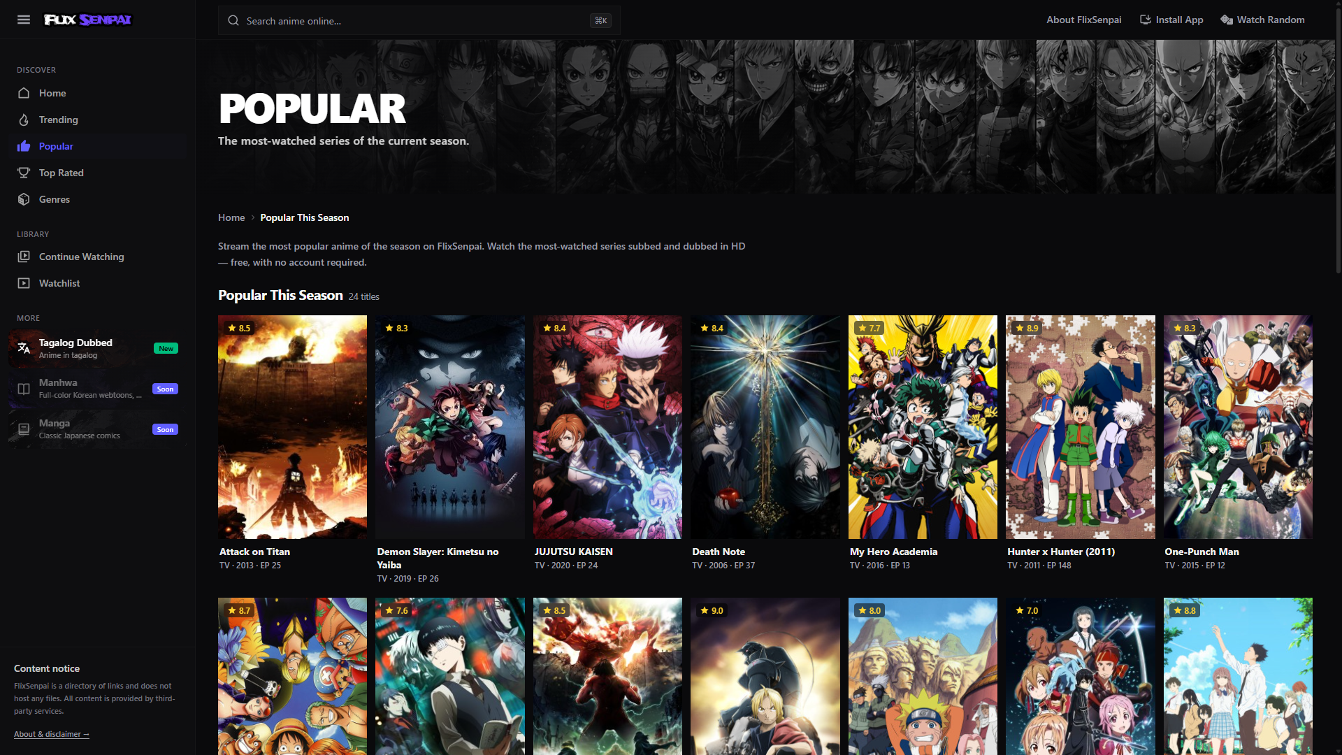 Anime Streaming Platform preview 3