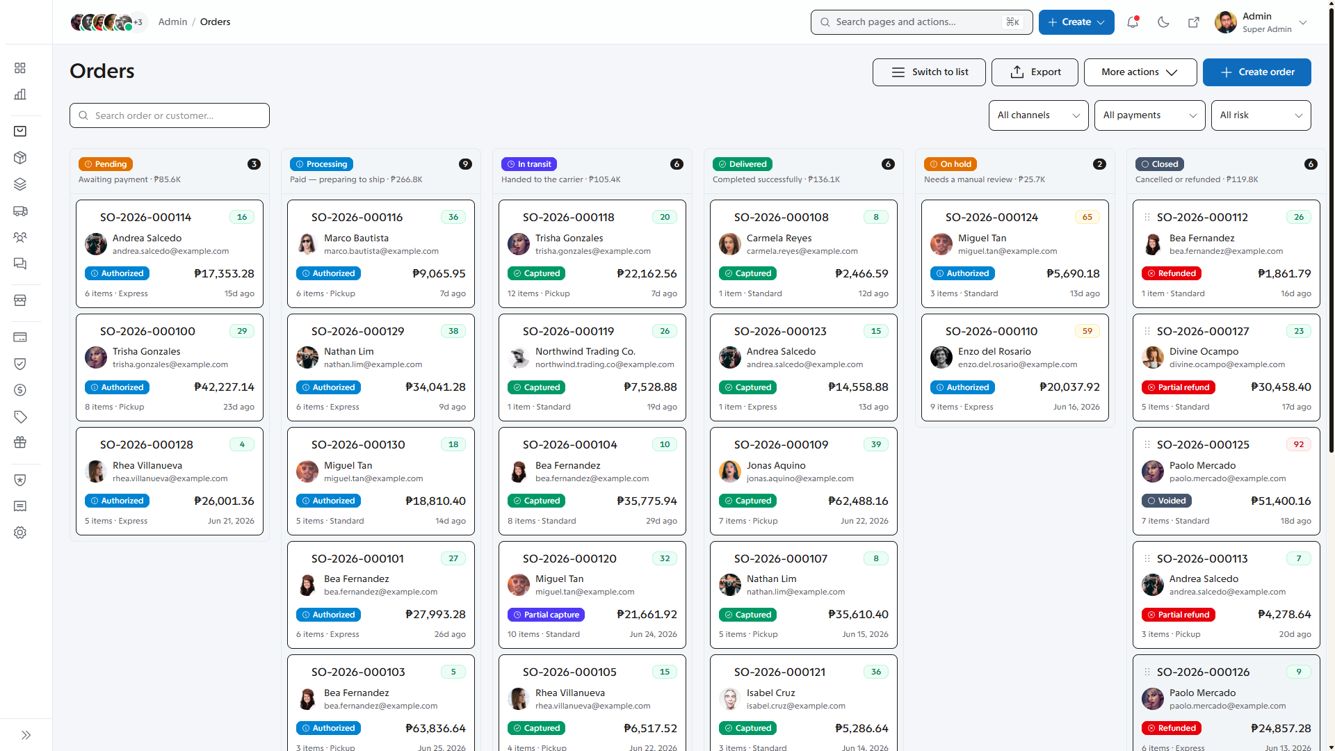Ecommerce Admin Dashboard Template preview 4